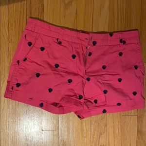 British Khaki Pink Seashell Shorts